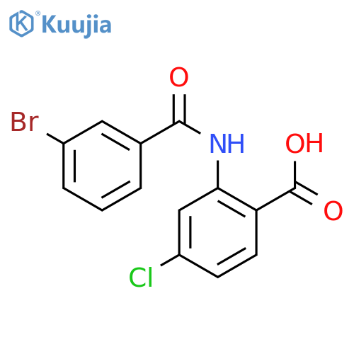 2-(3-Bromobenzoyl)amino-4-chlorobenzoic acid structure