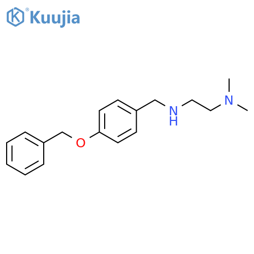 1,2-Ethanediamine, N,N-dimethyl-N'-[[4-(phenylmethoxy)phenyl]methyl]- structure