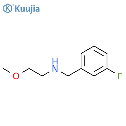 (3-fluorophenyl)methyl(2-methoxyethyl)amine structure