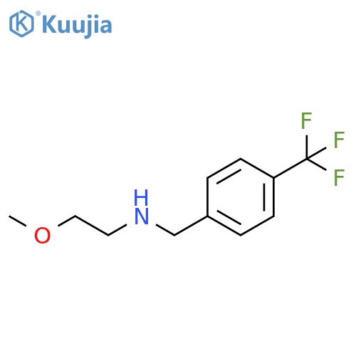 Benzenemethanamine, N-(2-methoxyethyl)-4-(trifluoromethyl)- structure