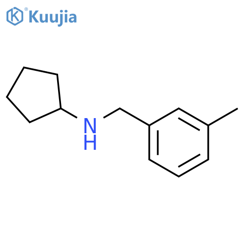 N-(3-methylphenyl)methylcyclopentanamine structure