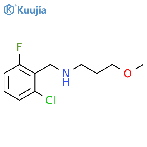 (2-chloro-6-fluorophenyl)methyl(3-methoxypropyl)amine structure
