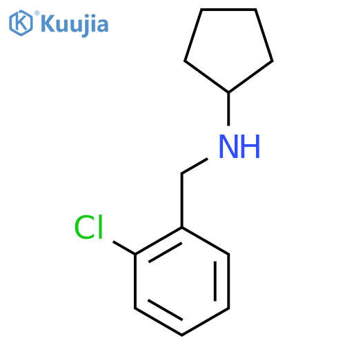 N-[(2-chlorophenyl)methyl]cyclopentanamine structure