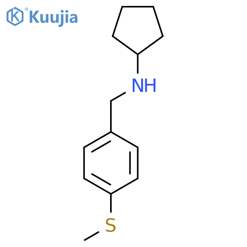 N-{4-(Methylsulfanyl)phenylmethyl}cyclopentanamine structure