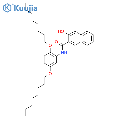 2-Naphthalenecarboxamide, N-[2,5-bis(octyloxy)phenyl]-3-hydroxy- structure