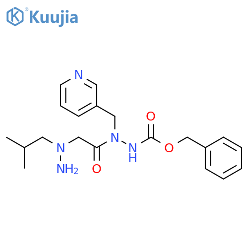 Acetic acid, 2-[1-(2-methylpropyl)hydrazinyl]-, 2-[(phenylmethoxy)carbonyl]-1-(3-pyridinylmethyl)hydrazide structure