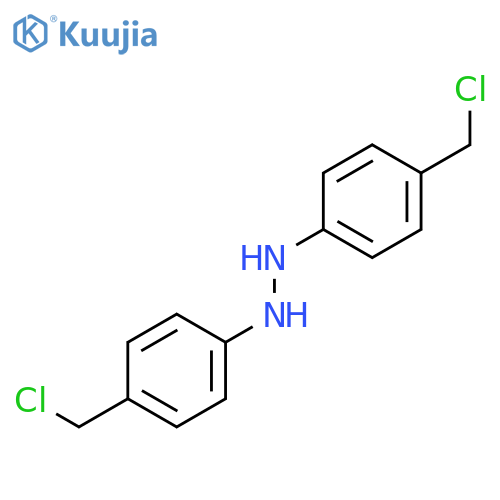 Hydrazine, 1,2-bis[4-(chloromethyl)phenyl]- structure