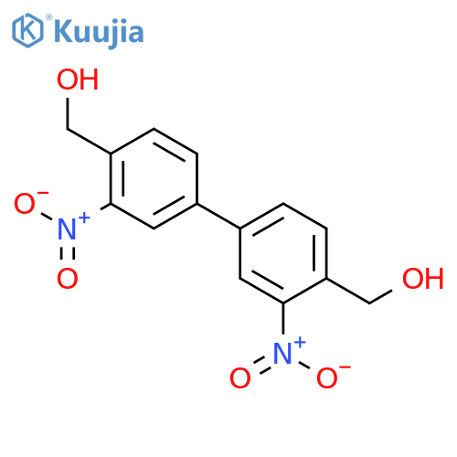 [1,1'-BIPHENYL]-4,4'-DIMETHANOL, 3,3'-DINITRO- structure