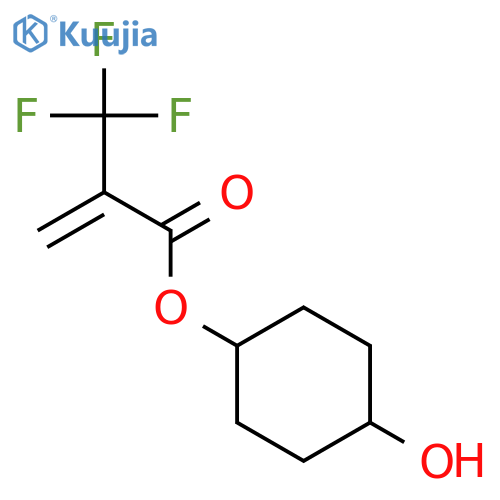 2-Propenoic acid, 2-(trifluoromethyl)-, 4-hydroxycyclohexyl ester structure