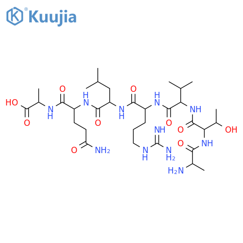 L-Alanine, L-alanyl-L-threonyl-L-valyl-L-arginyl-L-leucyl-L-glutaminyl- structure