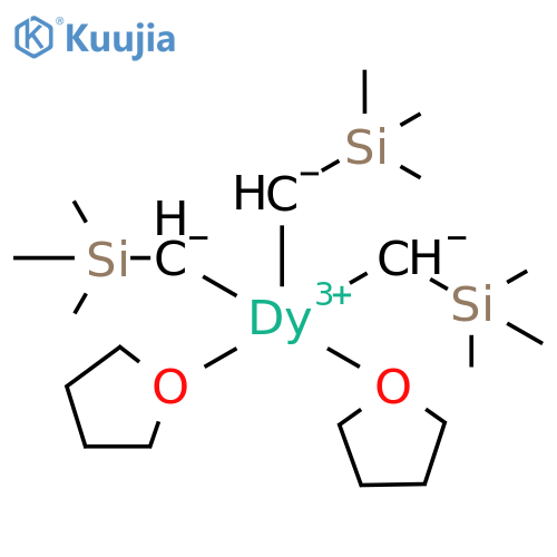 Dysprosium, bis(tetrahydrofuran)tris[(trimethylsilyl)methyl]- structure