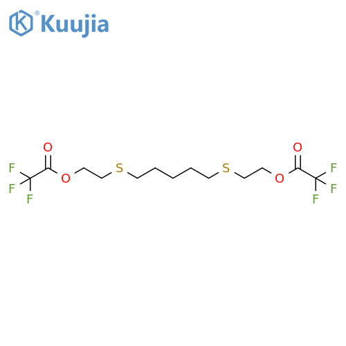 Acetic acid, 2,2,2-trifluoro-, 1,1'-[1,5-pentanediylbis(thio-2,1-ethanediyl)] ester structure