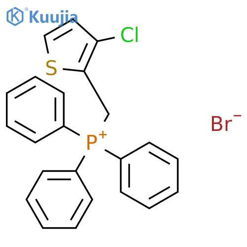 Phosphonium, [(3-chloro-2-thienyl)methyl]triphenyl-, bromide structure
