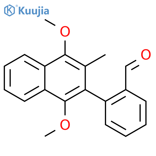 Benzaldehyde, 2-(1,4-dimethoxy-3-methyl-2-naphthalenyl)- structure