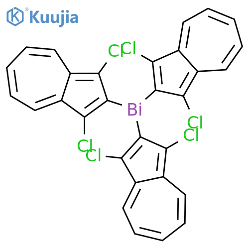 BISMUTHINE, TRIS(1,3-DICHLORO-2-AZULENYL)- structure