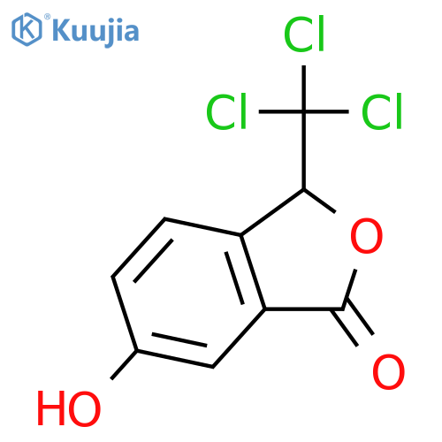 6-Hydroxy-3-(trichloromethyl)-2-benzofuran-1(3H)-one structure