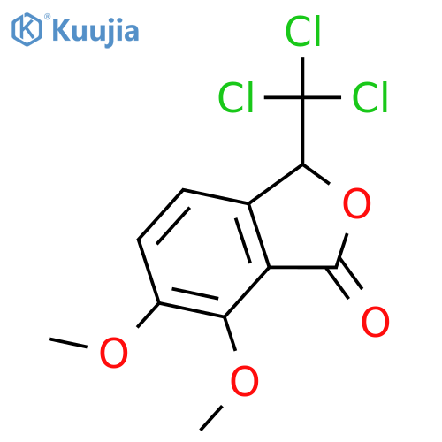 1(3H)-Isobenzofuranone, 6,7-dimethoxy-3-(trichloromethyl)- structure