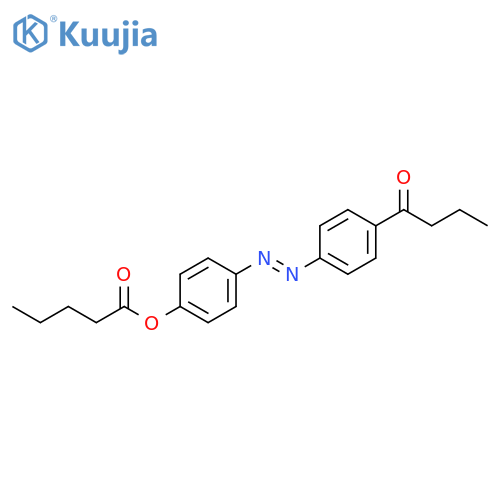 Pentanoic acid, 4-[[4-(1-oxobutyl)phenyl]azo]phenyl ester, (E)- (9CI) structure