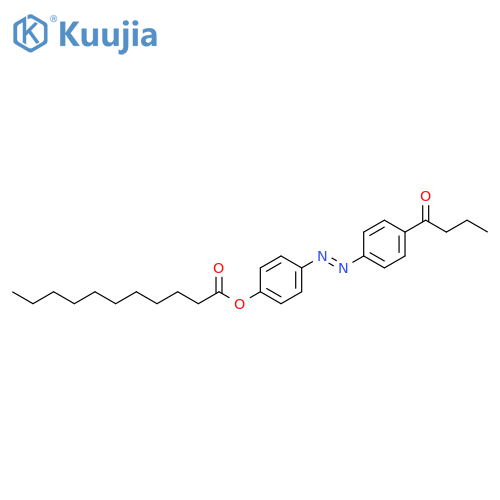 Undecanoic acid, 4-[[4-(1-oxobutyl)phenyl]azo]phenyl ester, (E)- (9CI) structure