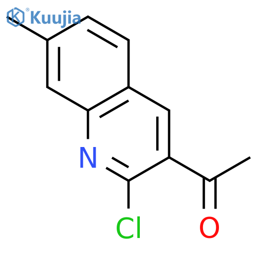 ETHANONE, 1-(2-CHLORO-7-METHYL-3-QUINOLINYL)- structure