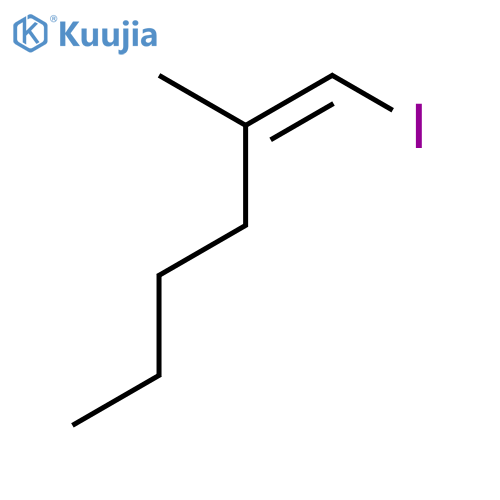1-Hexene, 1-iodo-2-methyl-, (Z)- structure