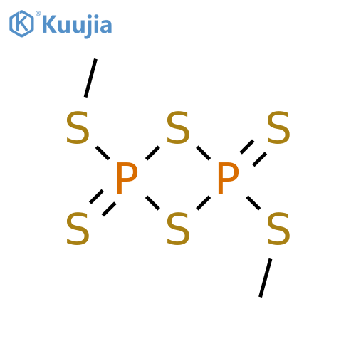 2,4-Bis(methylthio)-1,3,2,4-dithiadiphosphetane 2,4-disulfide structure