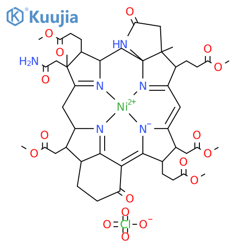 Nickel(1+), [trimethyl 19-(2-amino-2-oxoethyl)-2,3,3a,4,8,9,11,12,13,14,16,17,19,20,21,22-hexadecahydro-8,25-bis(2-methoxy-2-oxoethyl)-3a,19-dimethyl-2,11-dioxo-1H-7,10-imino-14,16-methano-21,18:22a,5-dinitrilopyrrolo[2,3-i][1]benzazacyclononadecine-4,9,20-tripropanoato-κN15,κN23,κN24,κN26]-, stereo... structure