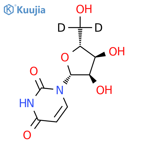 Uridine-5',5'-D2 structure