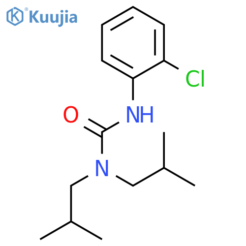 Urea, N'-(2-chlorophenyl)-N,N-bis(2-methylpropyl)- structure