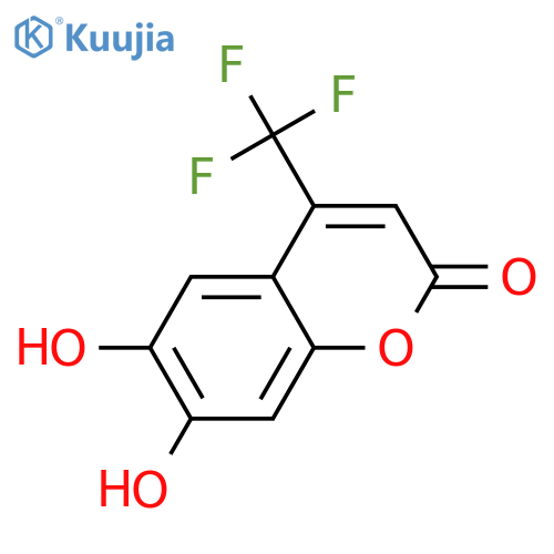6,7-Dihydroxy-4-(trifluoromethyl)chromen-2-one structure