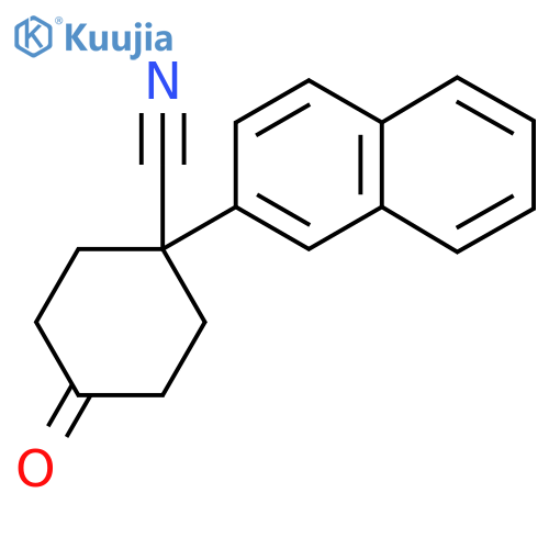 1-(Naphthalen-2-yl)-4-oxocyclohexanecarbonitrile structure