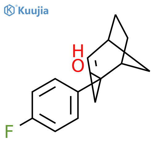 Bicyclo[3.2.1]oct-3-en-2-ol, 2-(4-fluorophenyl)- structure