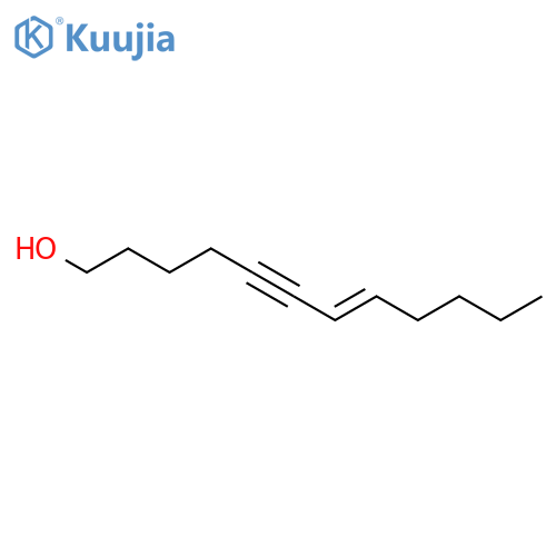 (7E)-7-Dodecen-5-yn-1-ol structure