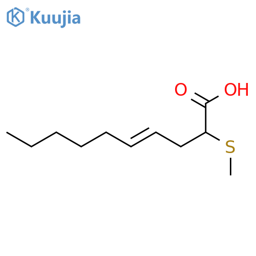 4-Decenoic acid, 2-(methylthio)-, (E)- structure