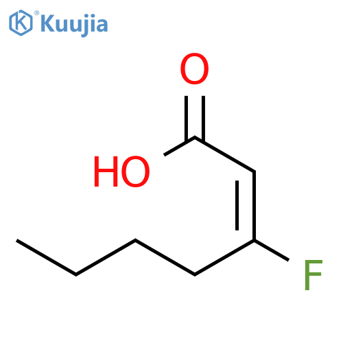 2-HEPTENOIC ACID, 3-FLUORO-, (E)- structure