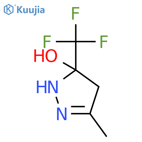 1H-Pyrazol-5-ol, 4,5-dihydro-3-methyl-5-(trifluoromethyl)- structure