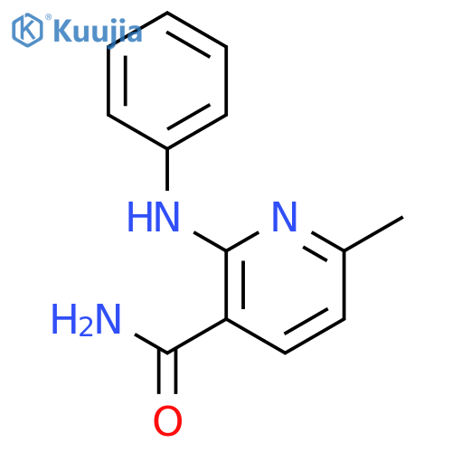 3-PYRIDINECARBOXAMIDE, 6-METHYL-2-(PHENYLAMINO)- structure