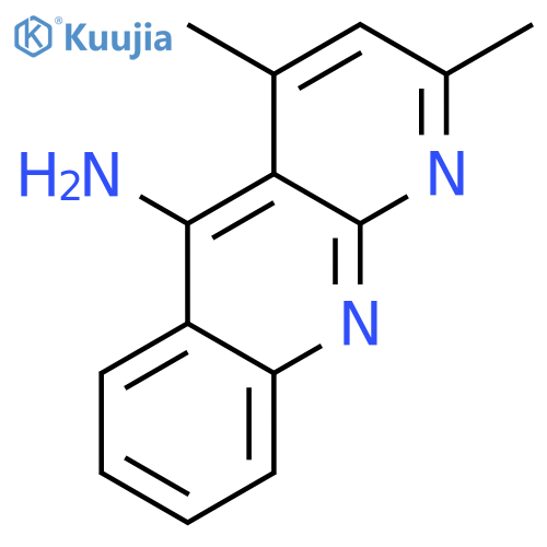 Benzo[b][1,8]naphthyridin-5-amine, 2,4-dimethyl- structure