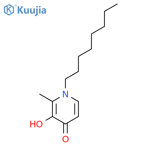 4(1H)-Pyridinone, 3-hydroxy-2-methyl-1-octyl- structure