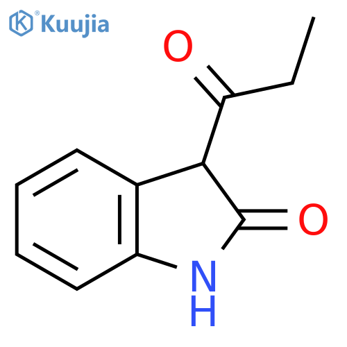 1,3-dihydro-3-(1-oxopropyl)-2H-Indol-2-one structure
