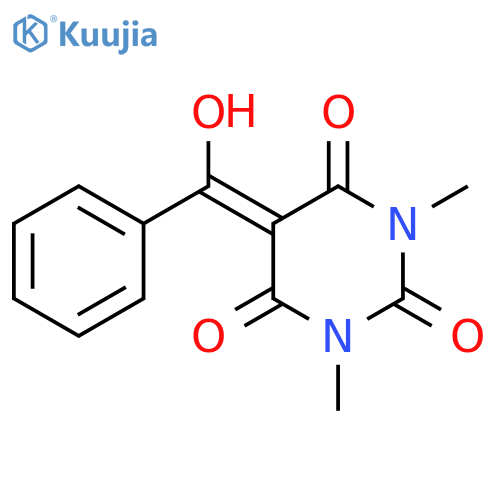 2,4,6(1H,3H,5H)-Pyrimidinetrione,5-(hydroxyphenylmethylene)-1,3-dimethyl- structure
