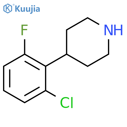 4-(2-chloro-6-fluorophenyl)piperidine structure