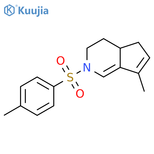 2H-Cyclopenta[c]pyridine, 3,4,4a,5-tetrahydro-7-methyl-2-[(4-methylphenyl)sulfonyl]- structure