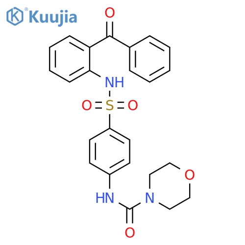 4-Morpholinecarboxamide,N-[4-[[(2-benzoylphenyl)amino]sulfonyl]phenyl]- structure