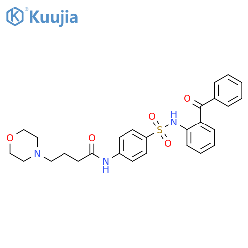 4-Morpholinebutanamide,N-[4-[[(2-benzoylphenyl)amino]sulfonyl]phenyl]- structure