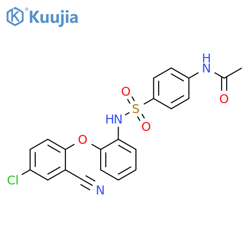 Acetamide,N-[4-[[[2-(4-chloro-2-cyanophenoxy)phenyl]amino]sulfonyl]phenyl]- structure