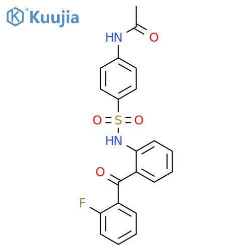 Acetamide, N-[4-[[[2-(2-fluorobenzoyl)phenyl]amino]sulfonyl]phenyl]- structure