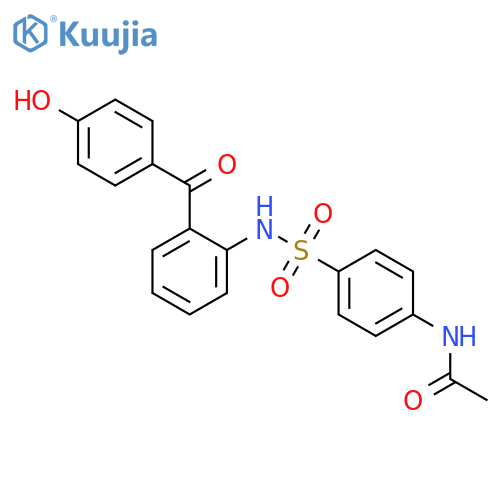 Acetamide, N-[4-[[[2-(4-hydroxybenzoyl)phenyl]amino]sulfonyl]phenyl]- structure