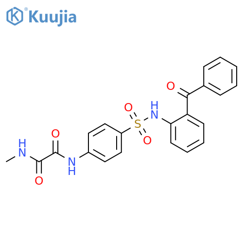 Ethanediamide, N1-[4-[[(2-benzoylphenyl)amino]sulfonyl]phenyl]-N2-methyl- structure