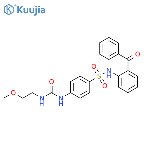 Benzenesulfonamide, N-(2-benzoylphenyl)-4-[[[(2-methoxyethyl)amino]carbonyl]amino]- structure